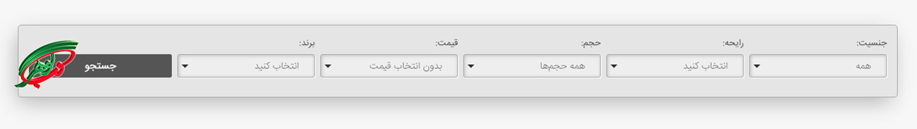 طراحی سایت فروشگاهی عطر و ادکلن برای فیلترهای جستجو