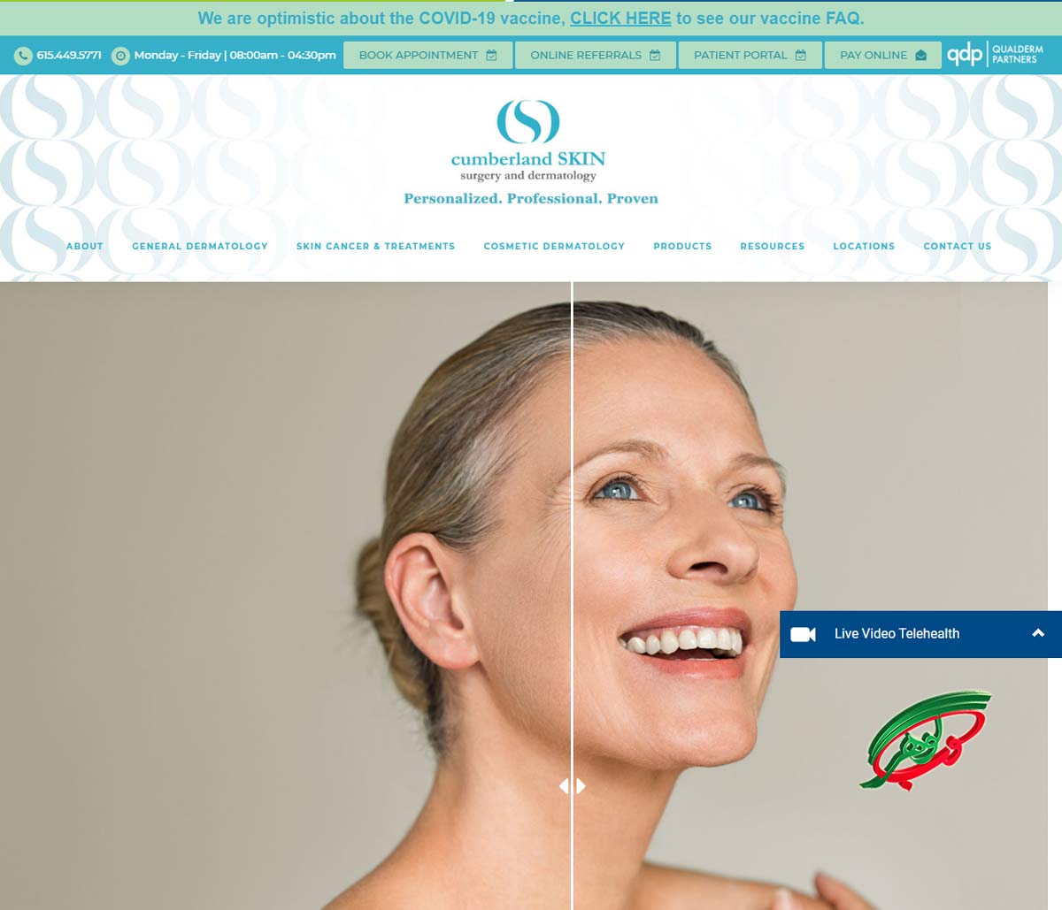 طراحی سایت کلینیک پوست و مو-بهترین سایت متخصص پوست