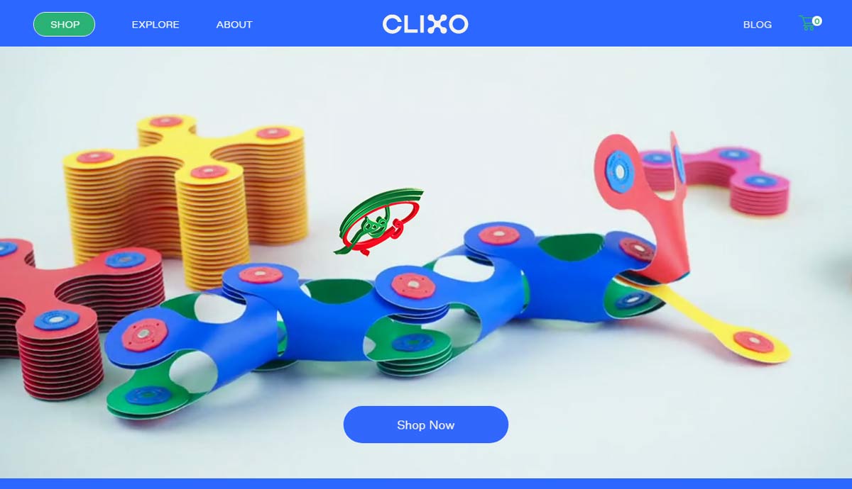 طراحی سایت فروشگاهی اسباب بازی clixo